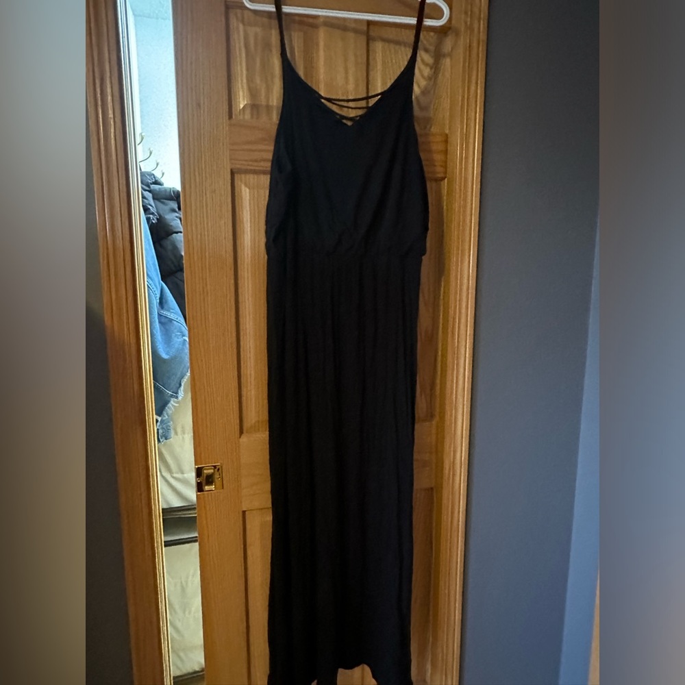 Black maxi dress